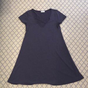 Purple T-shirt Dress